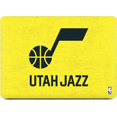 NBA Utah Jazz Yellow Texture Apple MacBook Air Skin