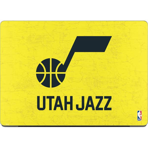 NBA Utah Jazz Yellow Texture MacBook Pro 14in (2021-24) Skin