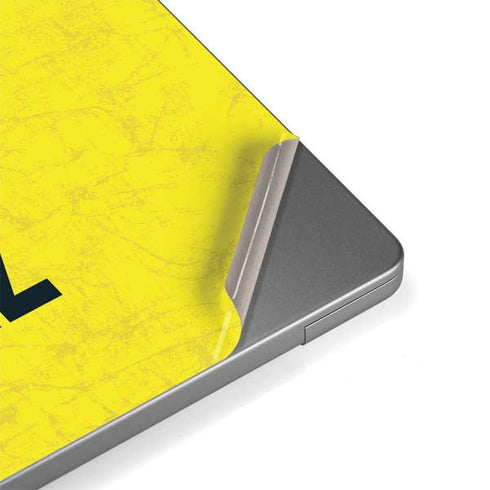 NBA Utah Jazz Yellow Texture MacBook Pro 14in (2021-24) Skin