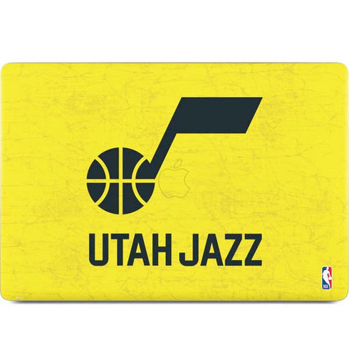 NBA Utah Jazz Yellow Texture MacBook Skins