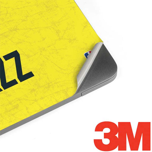 NBA Utah Jazz Yellow Texture MacBook Skins