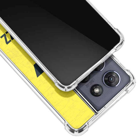 NBA Utah Jazz Yellow Texture Moto G 5G (2025) Clear Case