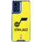 NBA Utah Jazz Yellow Texture Moto G 5G (2024) Clear Case