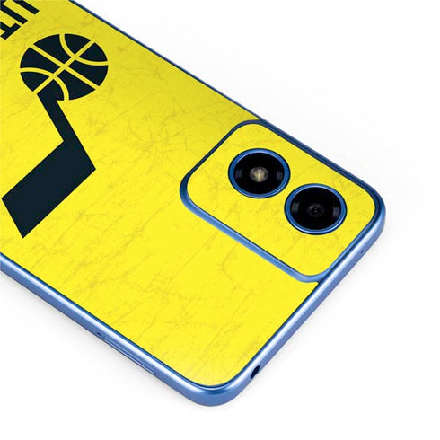 NBA Utah Jazz Yellow Texture Moto G Play 4G (2024) Skin