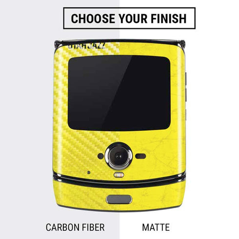 NBA Utah Jazz Yellow Texture Motorola RAZR Skin
