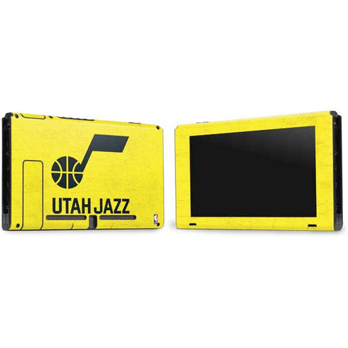 NBA Utah Jazz Yellow Texture Nintendo Switch Bundle Skin