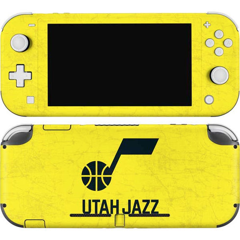 NBA Utah Jazz Yellow Texture Nintendo Switch Lite Skin