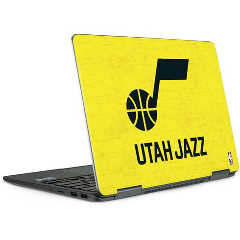 NBA Utah Jazz Yellow Texture Notebook 9 Pro 13in (2017) Skin