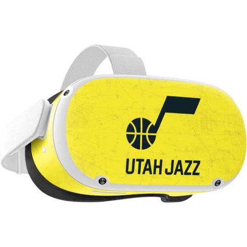 NBA Utah Jazz Yellow Texture Oculus Quest 2 Skin