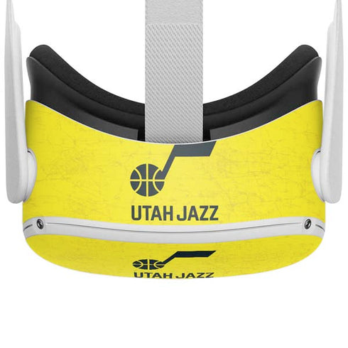 NBA Utah Jazz Yellow Texture Oculus Quest 2 Skin