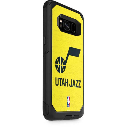 NBA Utah Jazz Yellow Texture Otterbox Commuter Galaxy Skin