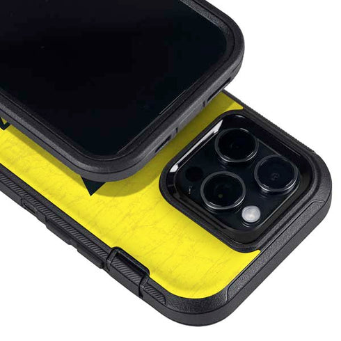 NBA Utah Jazz Yellow Texture Otterbox Defender iPhone Skin