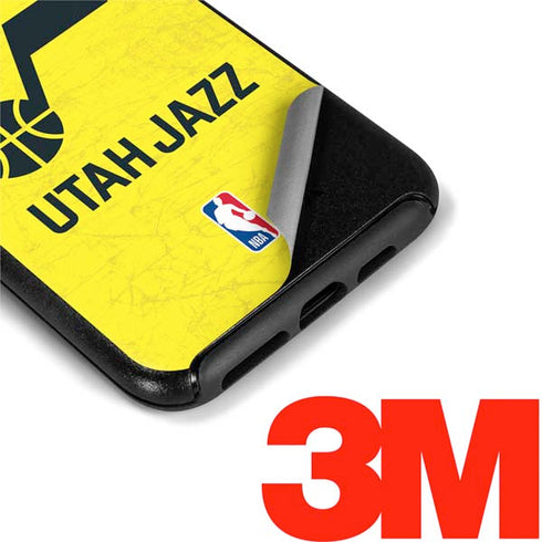 NBA Utah Jazz Yellow Texture Otterbox Symmetry iPhone Skin