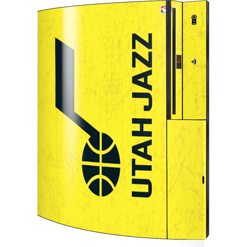 NBA Utah Jazz Yellow Texture Playstation 3 & PS3 Skin