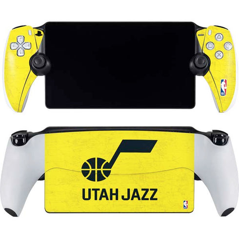 NBA Utah Jazz Yellow Texture PlayStation PS5 Skins