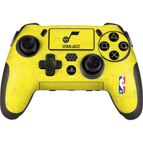 NBA Utah Jazz Yellow Texture PlayStation Scuf Vantage 2 Controller Skin