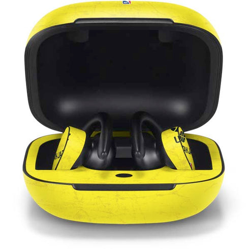 NBA Utah Jazz Yellow Texture PowerBeats Pro Skin