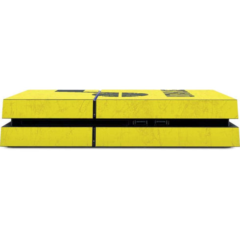 NBA Utah Jazz Yellow Texture PS4 Console Skin