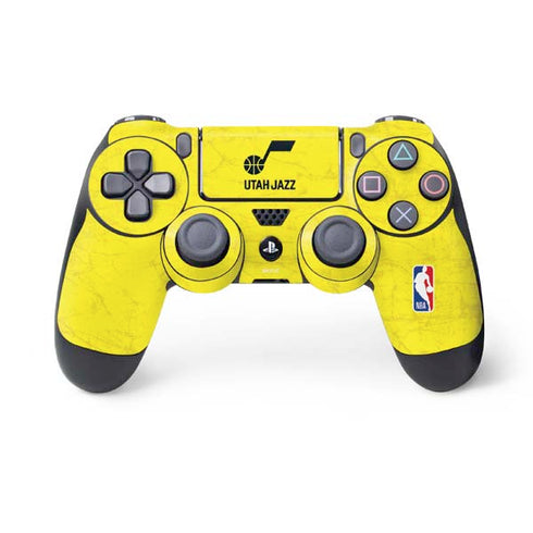 NBA Utah Jazz Yellow Texture PS4 Controller Skin