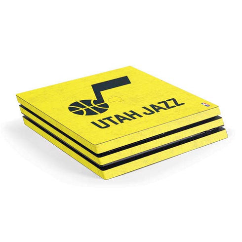 NBA Utah Jazz Yellow Texture PlayStation PS4 Skins