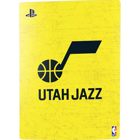 NBA Utah Jazz Yellow Texture PS5 Bundle Skin
