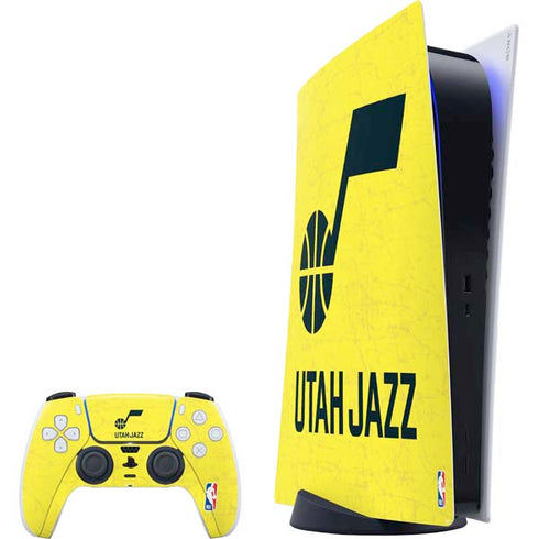 NBA Utah Jazz Yellow Texture PS5 Digital Edition Bundle Skin