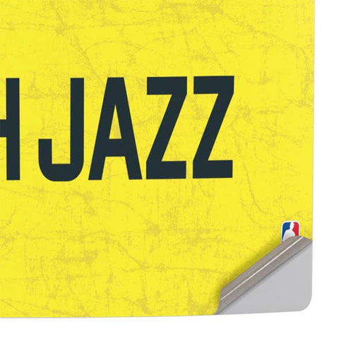 NBA Utah Jazz Yellow Texture PS5 Pro Console Skin