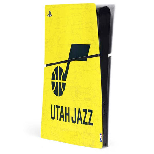 NBA Utah Jazz Yellow Texture PlayStation PS5 Skins