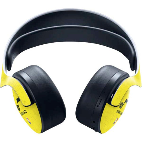 NBA Utah Jazz Yellow Texture PULSE 3D Wireless Headset for PS5 Skin