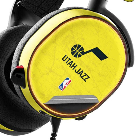 NBA Utah Jazz Yellow Texture SteelSeries Arctis 5 Skin