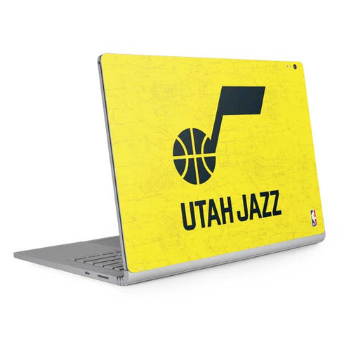 NBA Utah Jazz Yellow Texture Surface Book 2 13.5in Skin