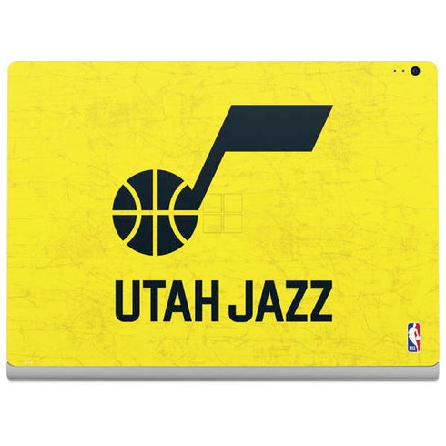 NBA Utah Jazz Yellow Texture Surface Book 2 13.5in Skin
