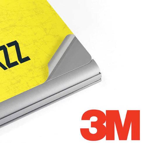 NBA Utah Jazz Yellow Texture Surface Book 2 15in Skin