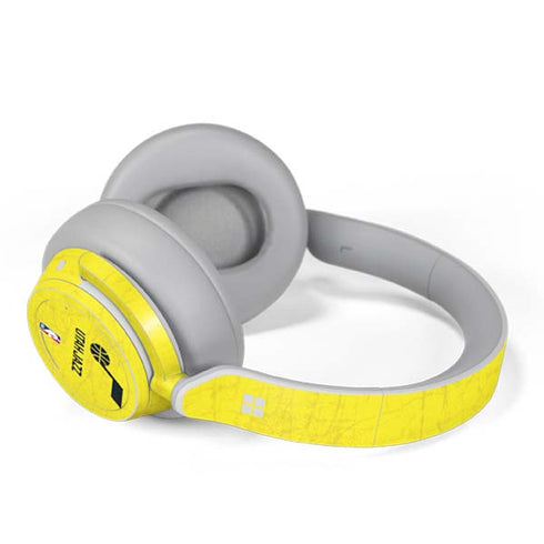 NBA Utah Jazz Yellow Texture Surface Headphones Skin