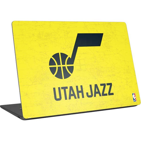 NBA Utah Jazz Yellow Texture Surface Laptop 4 15in Skin