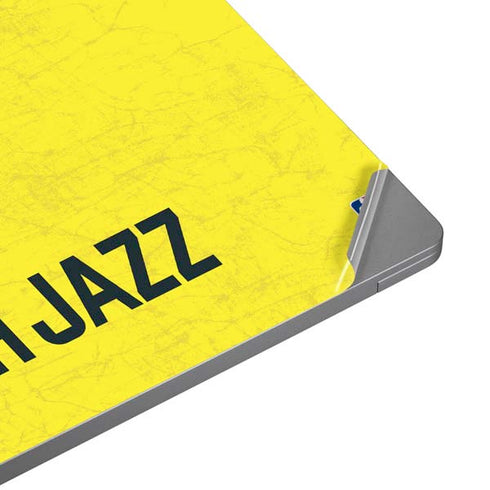 NBA Utah Jazz Yellow Texture Surface Laptop 4 15in Skin