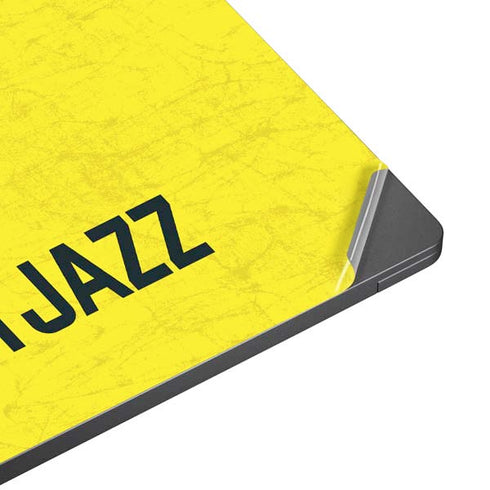 NBA Utah Jazz Yellow Texture Surface Laptop 7 13.8in Skin