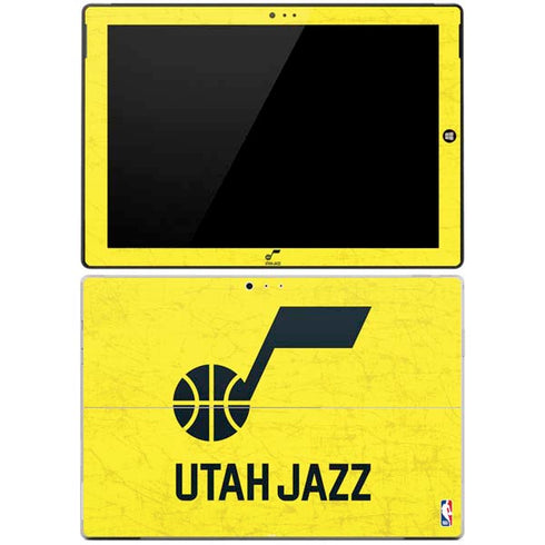 NBA Utah Jazz Yellow Texture Surface Pro 3 Skin