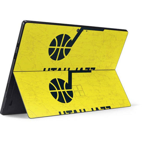 NBA Utah Jazz Yellow Texture Surface Pro 6 Skin