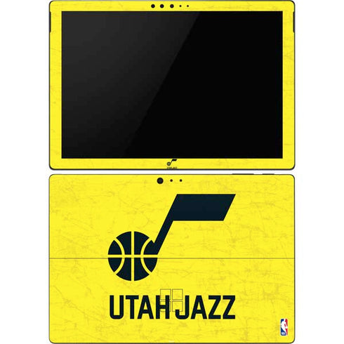 NBA Utah Jazz Yellow Texture Surface Pro 6 Skin