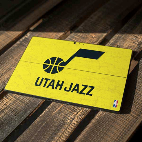 NBA Utah Jazz Yellow Texture Surface Pro 6 Skin