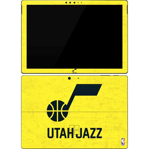 NBA Utah Jazz Yellow Texture Surface Pro 7 Skin