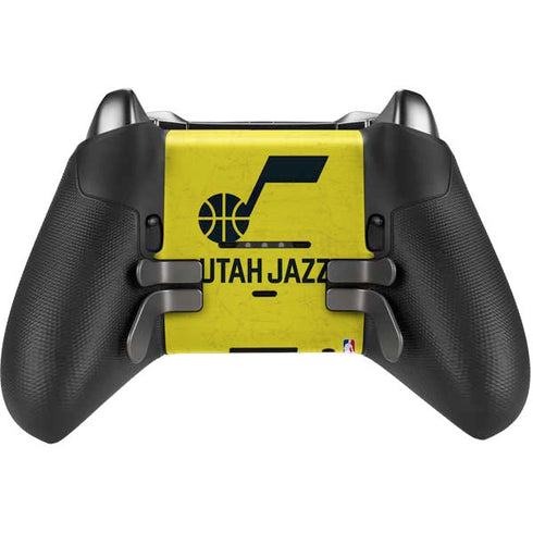 NBA Utah Jazz Yellow Texture Xbox Elite Wireless Controller Series 2 Skin