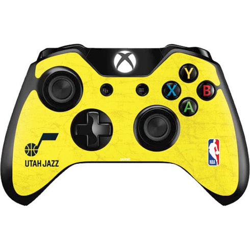 NBA Utah Jazz Yellow Texture Xbox One Skins