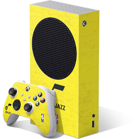 NBA Utah Jazz Yellow Texture Xbox Series S Skins