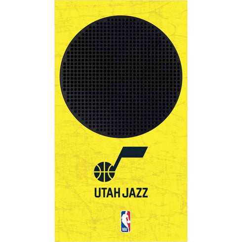 NBA Utah Jazz Yellow Texture Xbox Series S Console Skin