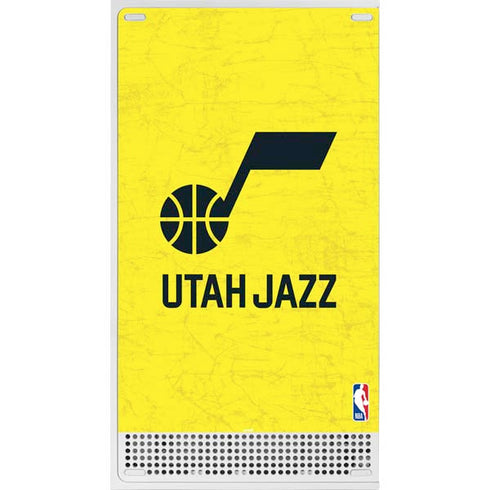 NBA Utah Jazz Yellow Texture Xbox Series S Console Skin