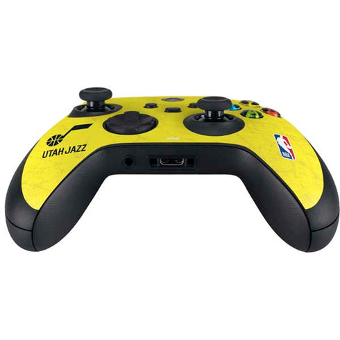 NBA Utah Jazz Yellow Texture Xbox Series X Controller Skin
