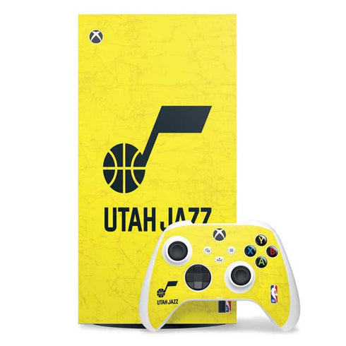 NBA Utah Jazz Yellow Texture Xbox Series X Skins