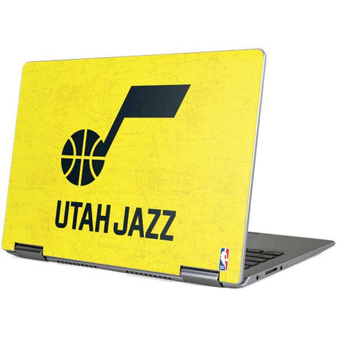 NBA Utah Jazz Yellow Texture Yoga 710 14in Skin